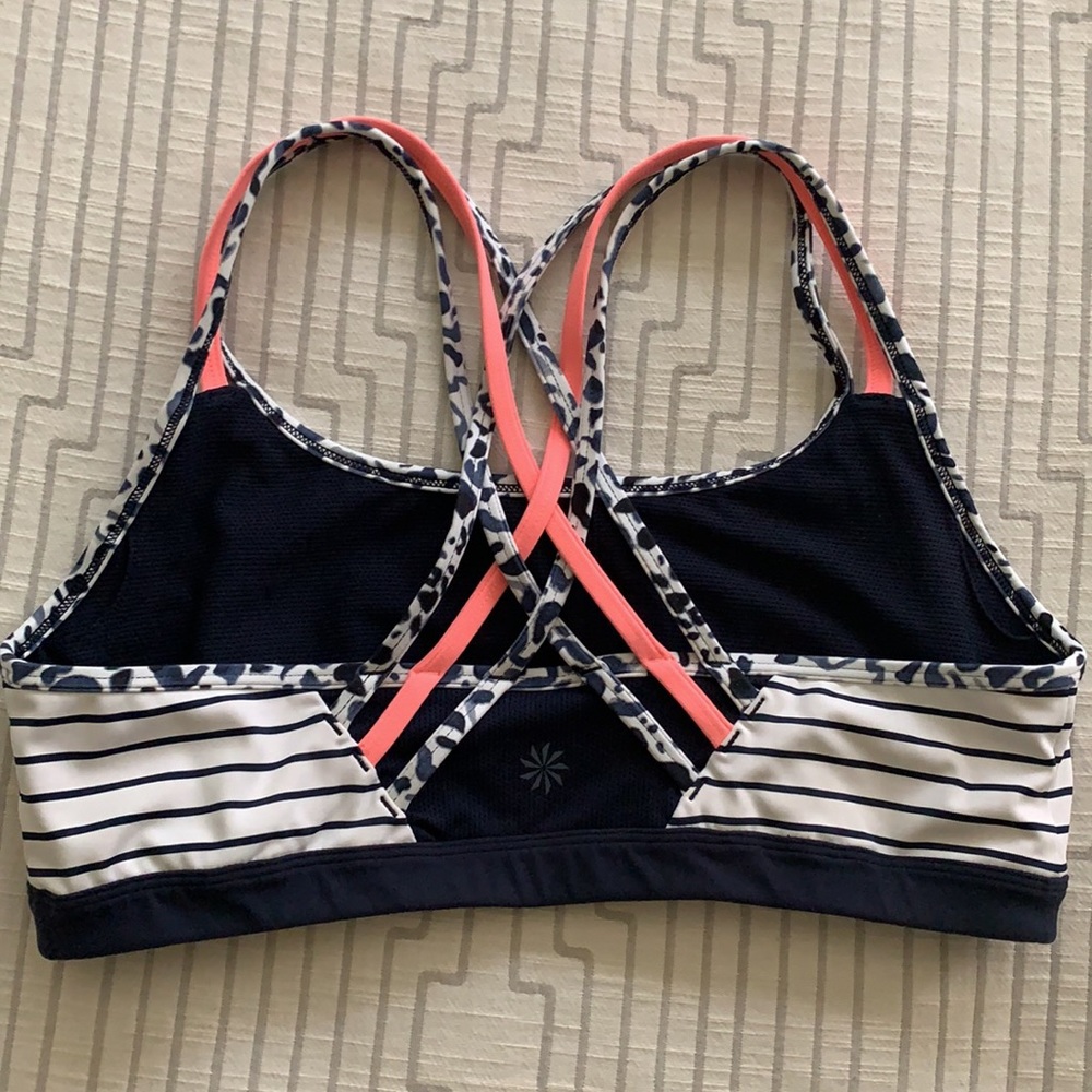 Athleta Hyper Focused Bra Multi Print Sports L - image 1